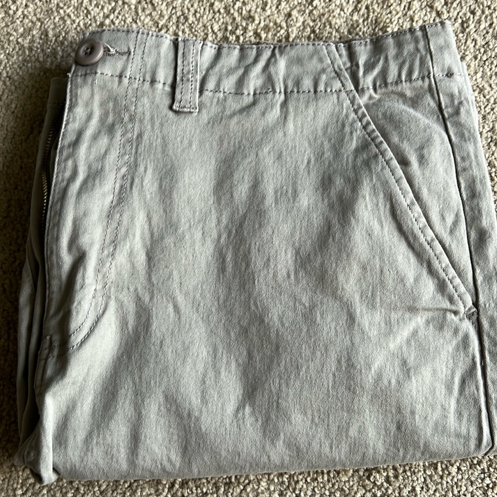 Men’s Flat Front Shorts Light Grey 38